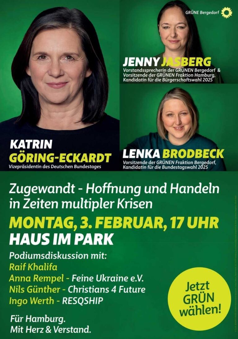 „Zugewandt – Hoffnung und Handeln in Zeiten multipler Krisen“ mit Katrin Göring-Eckardt