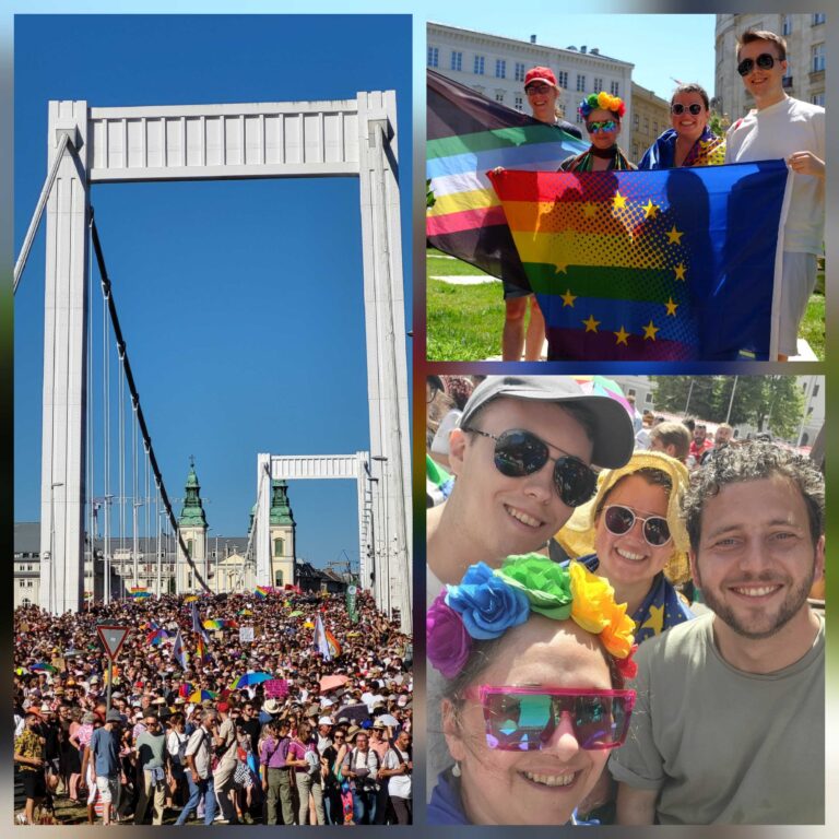 Bergedorf bei der Pride in Budapest